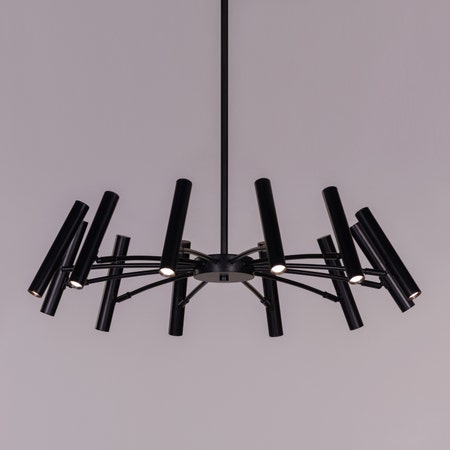 Set The Scene (Black, 3 Color Built-In LED) Chandelier