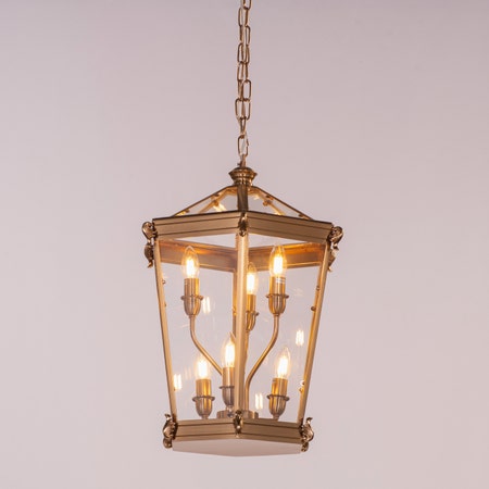 Keep It Collected (Gold) Clear Glass Pendant Light