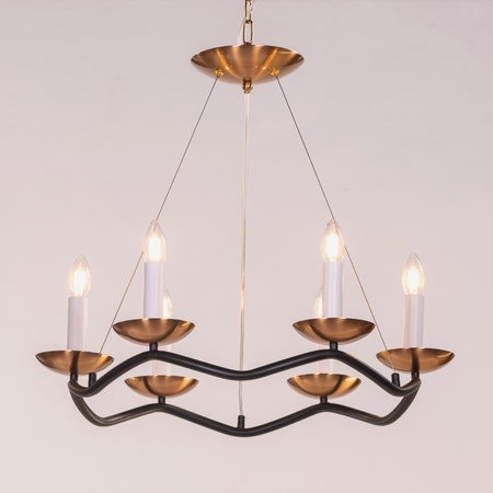 Win Without Trying (Black, Gold) Chandelier