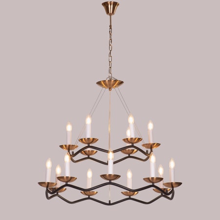 Win Without Trying (Black, Gold) Chandelier