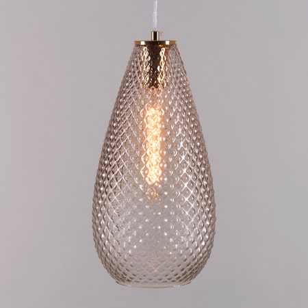 Multi Tasker (Amber) Glass Pendant Light