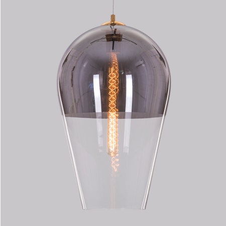 Have It All (Large, Smokey Grey) Glass Pendant Light