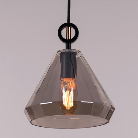 In-Depth (Smokey Grey) Glass Pendant Light