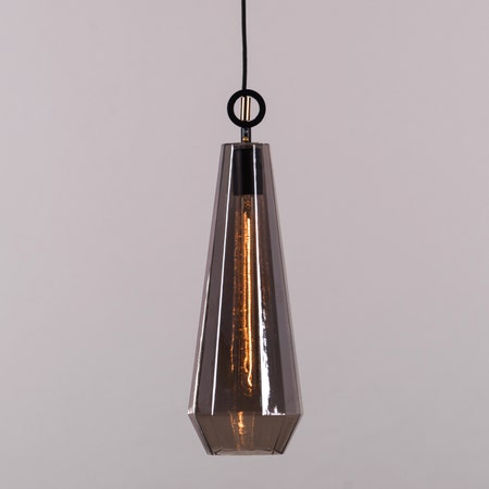 Deception (Smokey Grey) Glass Pendant Light