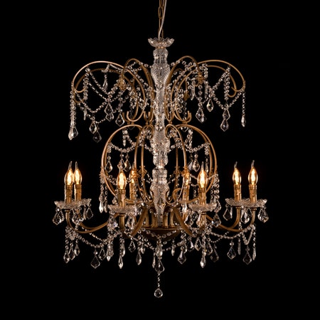 Rustic Restoration (Antique Gold) Crystal Chandelier