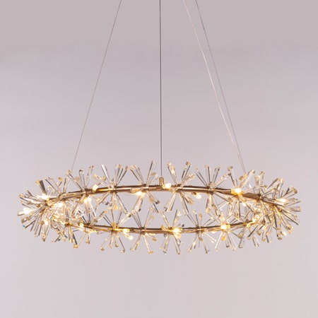 See Me In A Crown (Large, Gold) Crystal Chandelier