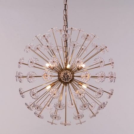 Flower Power (Small, Gold) Crystal Chandelier