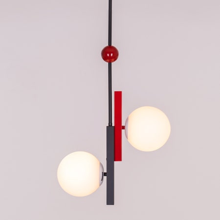 First Dance (Black, Red) Pendant Light