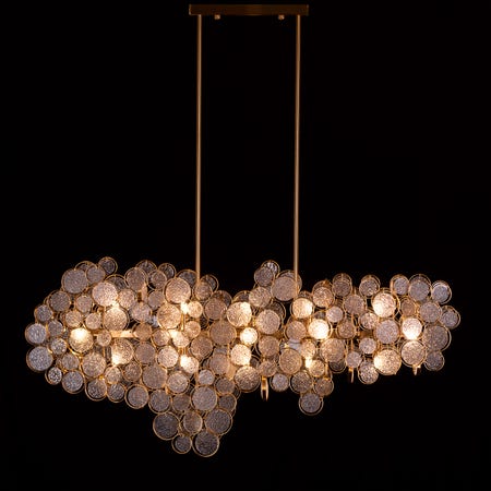 Louder Than Thunder (Medium, Gold) Crystal Chandelier