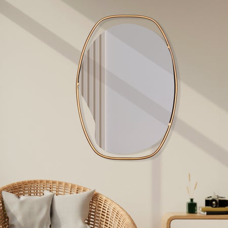 Lo And Behold (Gold) Wall Mirror