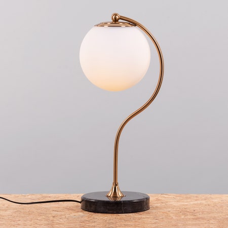 Soup For The Soul (Gold, Smart LED) Marble Table Lamp