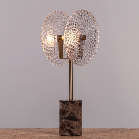 Call Your Name (Gold, Coffee) Marble Table Lamp