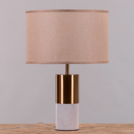 Love Potion (White, Gold) Marble Table Lamp