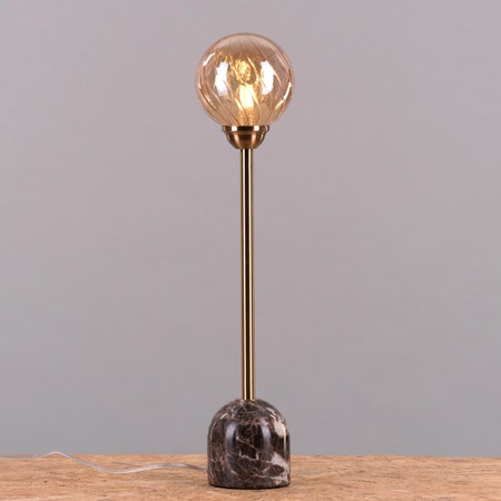 Look & Glisten (Gold, Coffee) Marble Table Lamp