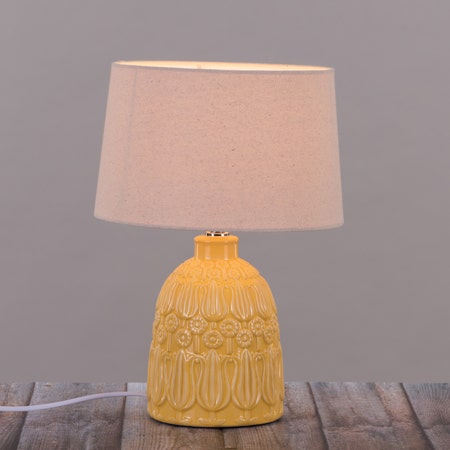 Come September (Yellow) Ceramic Table Lamp