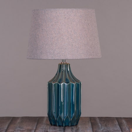 Malibu Madness (Medium, Blue) Ceramic Table Lamp