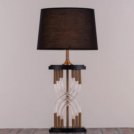 Rock And Rule (Gold, White) Table Lamp