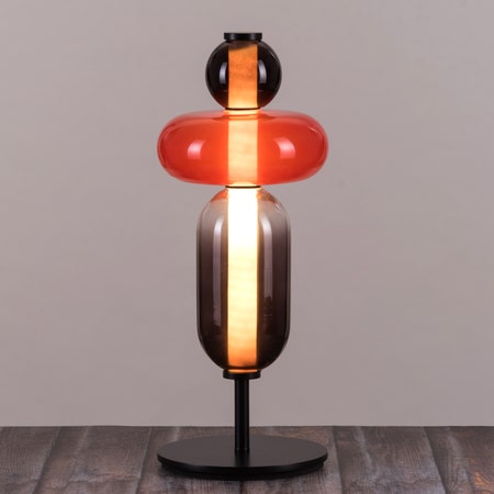 Sunset Views (Brown, Built-In LED) Table Lamp