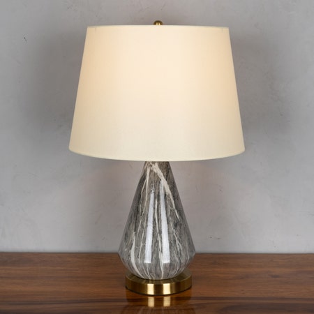 RSVP (Grey) Marble Table Lamp