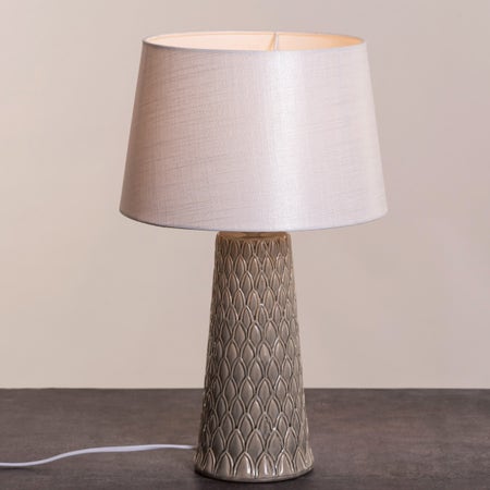 Maldivian Holiday Signature (Cream) Ceramic Table Lamp