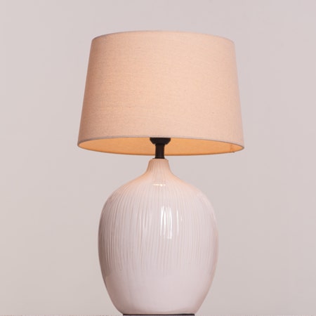 Smooth Sailing (Beige) Ceramic Table Lamp