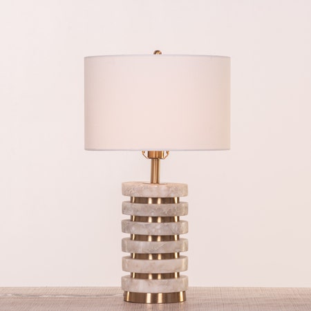 Never Have I Ever (Gold) Marble Table Lamp