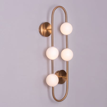 Check The List (Gold, Dimmable LED with Remote Control) Wall Light