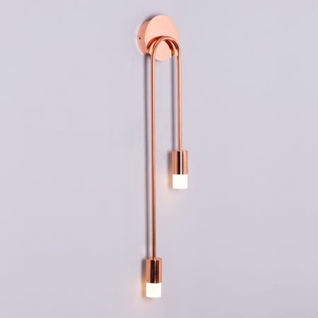 Homecoming (Large, Rose Gold, Built-In LED) Wall Light