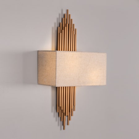 Cityscape (Gold, Off White) Wall Light