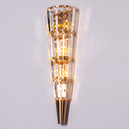 Your Grace (Gold, Clear) Glass Crystal Wall Light