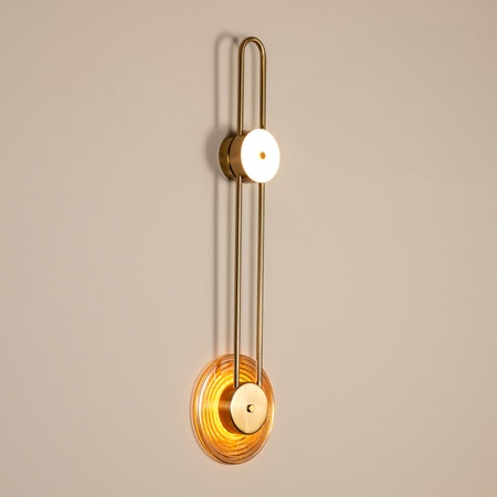 Sunkissed (Gold, Amber, 3 Color LED) Wall Light