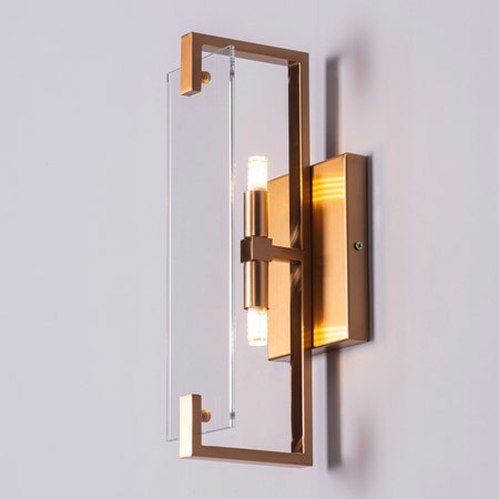 Another Sunset (Gold) Glass Wall Light