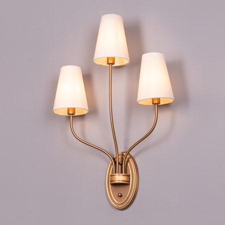 See The Unseen (Gold) Fabric Wall Light