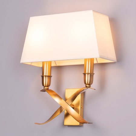 Mark The Spot (Gold, Off White) Wall Light