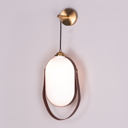 Music For My Soul (Gold, White) Frosted Glass Wall Light