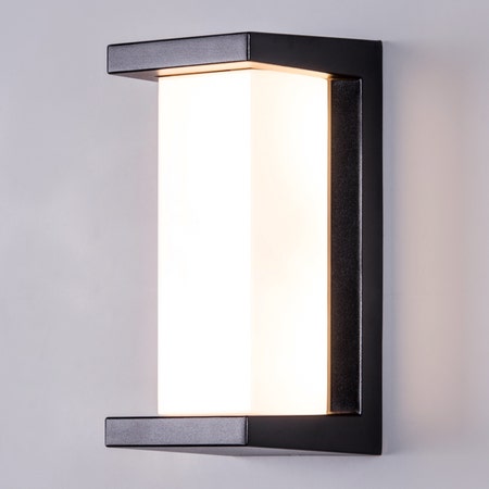 Come Alive (Small, Black, LED) Outdoor Wall Light