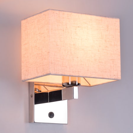 Sand Dune (Chrome, Beige) Wall Light