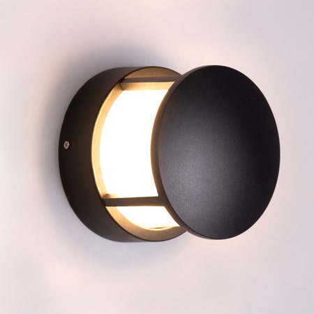 Maize (Black, Built-In LED) Indoor/ Outdoor Wall Light (IP65 Rated)