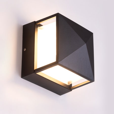 North Star (Black, Built-In LED) Indoor/ Outdoor Wall Light (IP65 Rated)