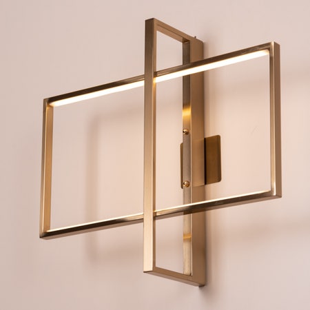 Memory Lane (Gold, Built-In LED) Wall Light