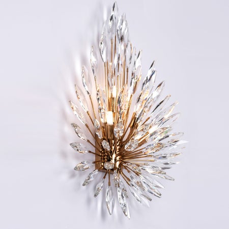 Jewel Of My Heart (Gold) Crystal Wall Light