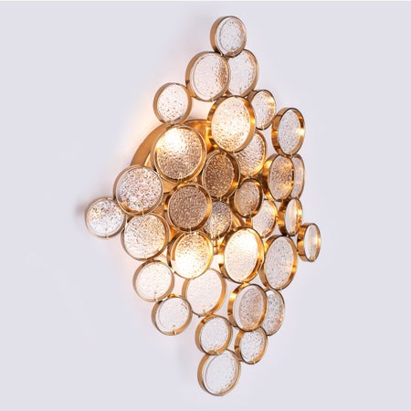 Louder Than Thunder (Gold) Crystal Wall Light