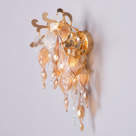 Golden Hour (Gold) Crystal Wall Light